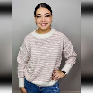 NWT LISTICLE Knit Striped Sweater Size Large